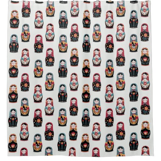 Matreshka Shower Curtain Douchegordijn (Voorkant)