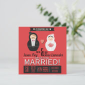 Matreshka Wedding Invitations Save The Date (Staand voorkant)