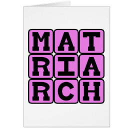 Matriarch, moeder van het gezin