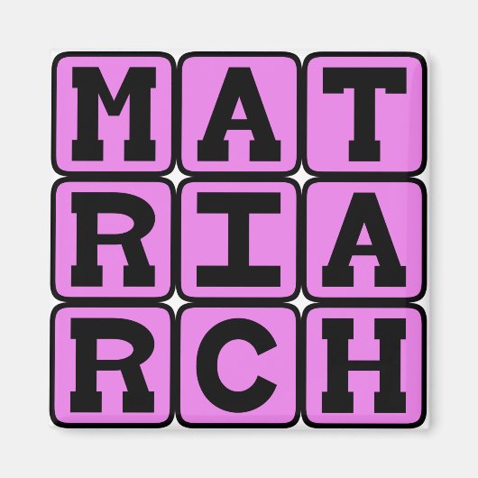 Matriarch, moeder van het gezin magneet (Voorkant)