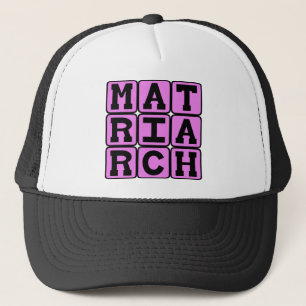 Matriarch, moeder van het gezin trucker pet