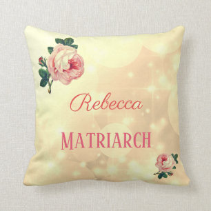 Matriarch van gepersonaliseerde Rozen Kussen