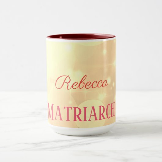 Matriarch van gepersonaliseerde Rozen Mok (Midden)