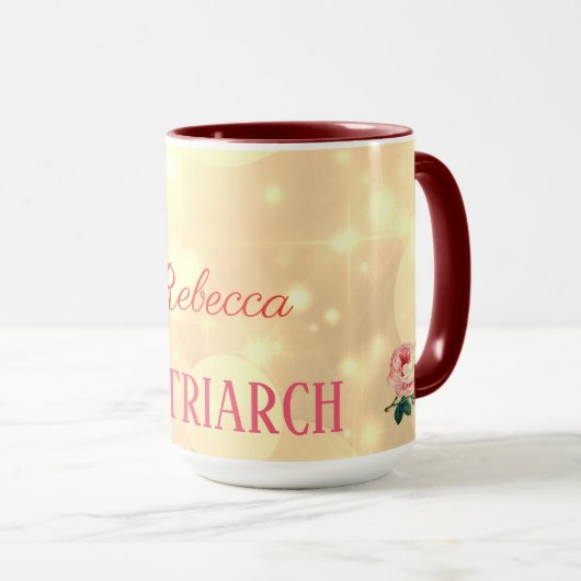 Matriarch van gepersonaliseerde Rozen Mok (Voorkant rechts)
