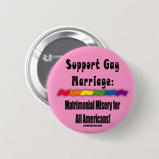 Matrimonial Misery Equality Button (Voorkant /achterkant)