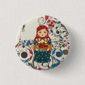 Matriochka Ronde Button 3,2 Cm (Voorkant)