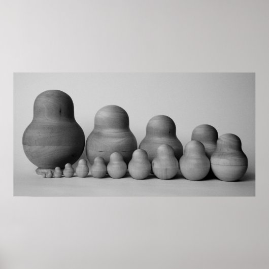 matrioshka's family_b&w poster (Voorkant)