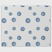 Matrix AI Network Cryptocurrency Coin Sign Patroon Cadeaupapier (Vlak)