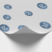 Matrix AI Network Cryptocurrency Coin Sign Patroon Cadeaupapier (Hoek)