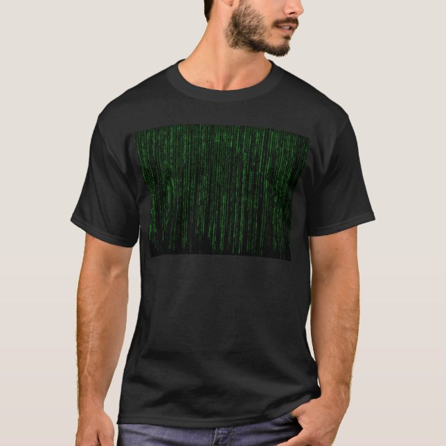Matrix Binaire Code T-Shirt (Voorkant)
