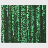 Matrix code Be a warrior againt the system Cadeaupapier (Vlak)