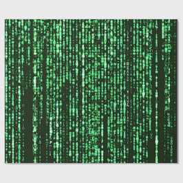 Matrix code Be a warrior againt the system Cadeaupapier
