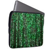 Matrix code Be a warrior againt the system Laptop Sleeve (Voorkant Rechts)