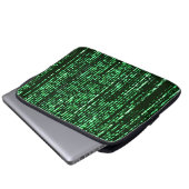 Matrix code Be a warrior againt the system Laptop Sleeve (Voorkant onderkant)