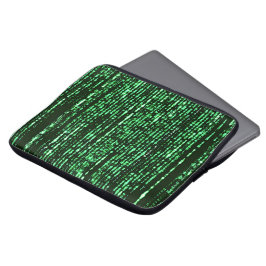 Matrix code Be a warrior againt the system Laptop Sleeve