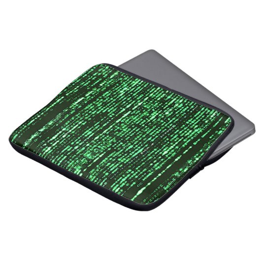 Matrix code Be a warrior againt the system Laptop Sleeve (Voorkant top)