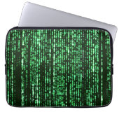 Matrix code Be a warrior againt the system Laptop Sleeve (Voorkant)