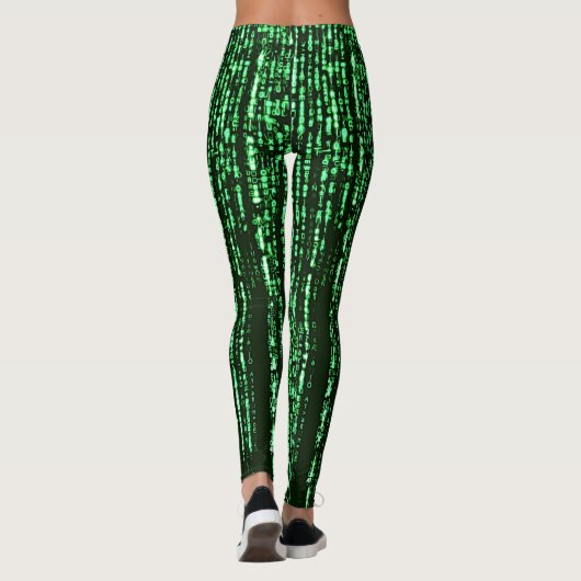 Matrix code Be a warrior againt the system Leggings (Achterkant)