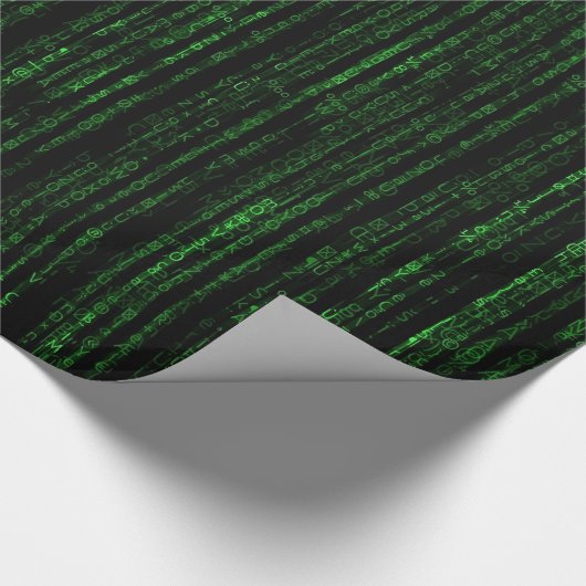 Matrix-code Cadeaupapier (Hoek)