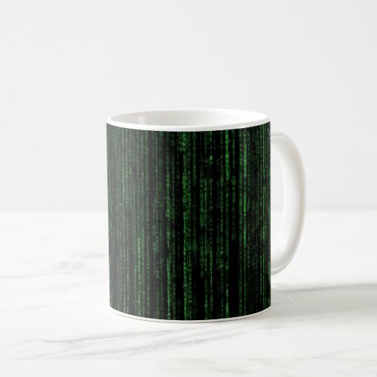 Matrix-code | De matrix | Zwart-groen Koffiemok (Voorkant rechts)