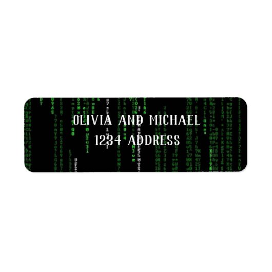 Matrix-code Etiket (Voorkant)