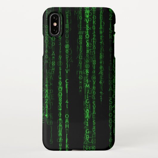 Matrix-code iPhone Hoesje (Achterkant)
