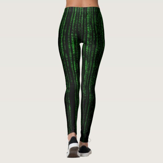 Matrix-code Leggings (Achterkant)