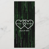 Matrix-code Menu (Achterkant)