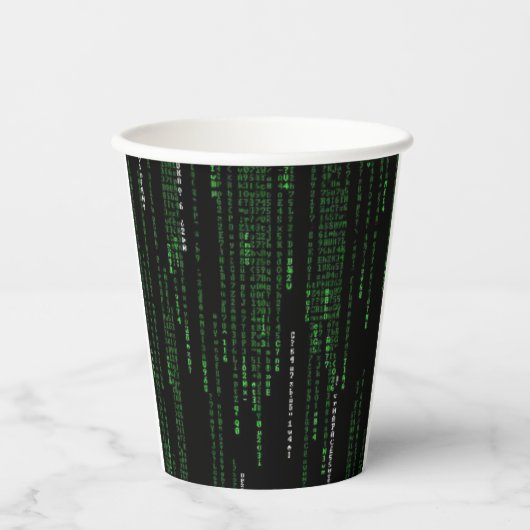 Matrix-code Papieren Bekers (Voorkant)