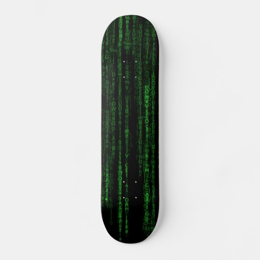 Matrix-code Persoonlijk Skateboard (Voorkant)
