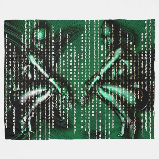MATRIX MENSEN FLEECE DEKEN (Voorkant (Horizontaal))