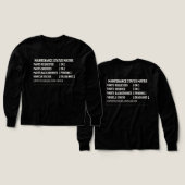 Matrix Militair Motor Onderhoud Status Tee (Voorkant /achterkant)