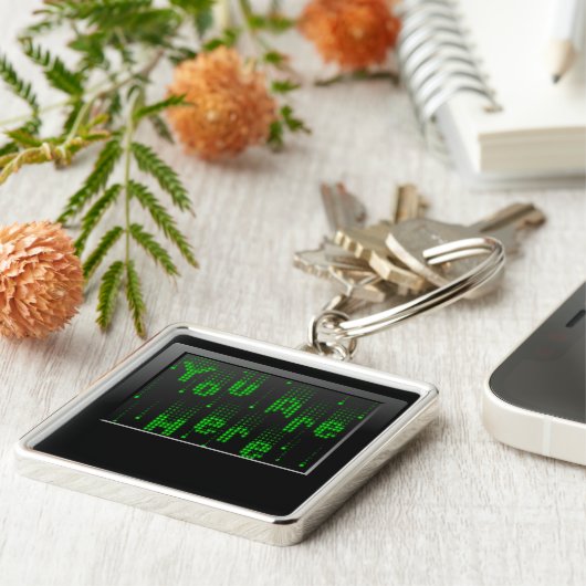 Matrix parody u bent hier belangrijke ketens sleutelhanger (Zijkant)