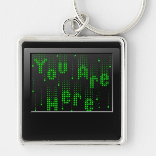 Matrix parody u bent hier belangrijke ketens sleutelhanger (Voorkant)