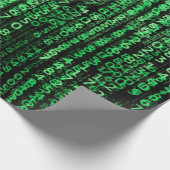 Matrix tech-gegevens cadeaupapier (Hoek)