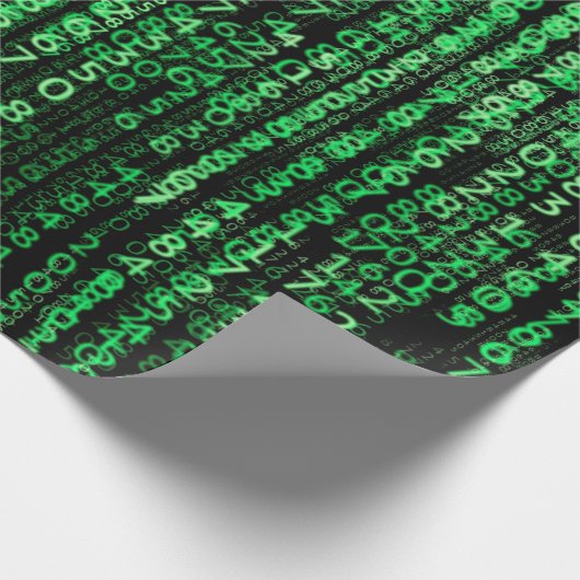 Matrix tech-gegevens cadeaupapier (Hoek)