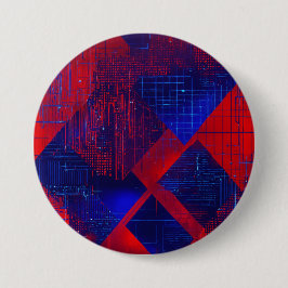 Matrix thema grote ronde ronde button 7,6 cm