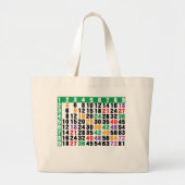 matrix van 12x12 grote tote bag (Voorkant)