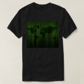 Matrix van de wereld in binaire code t-shirt (Design voorkant)