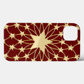 Matrix van gouden sterren die cirkels uitbreiden Case-Mate iPhone case (Achterkant (horizontaal))