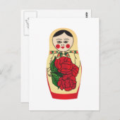 Matrjoška doll briefkaart (Voorkant / Achterkant)