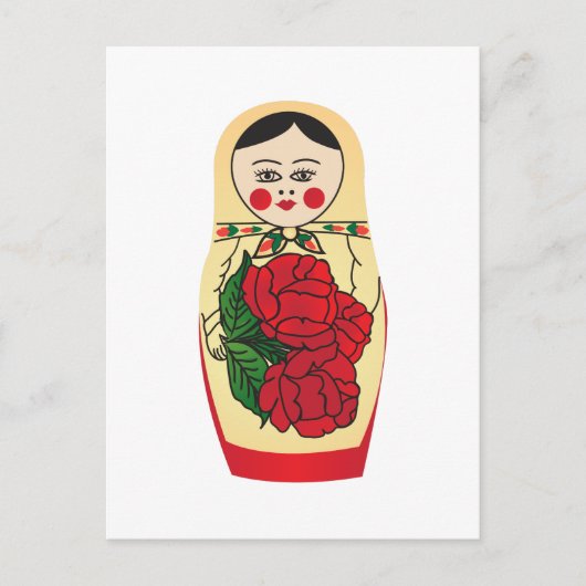 Matrjoška doll briefkaart (Voorkant)