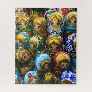 Matroesjka-poppen Souvenir Kraampje Reis Foto Legpuzzel