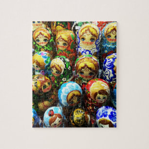 Matroesjka-poppen Souvenir Kraampje Reis Foto Legpuzzel