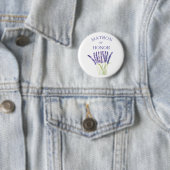 Matron of eres Lavender Herb waterverf Ronde Button 5,7 Cm (In situ)