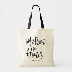 Matron of Honor   Aangepaste bruiloft in Script-st Tote Bag