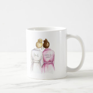 Matron of Honor? Blonde Bun Bride Auburn Maid Koffiemok