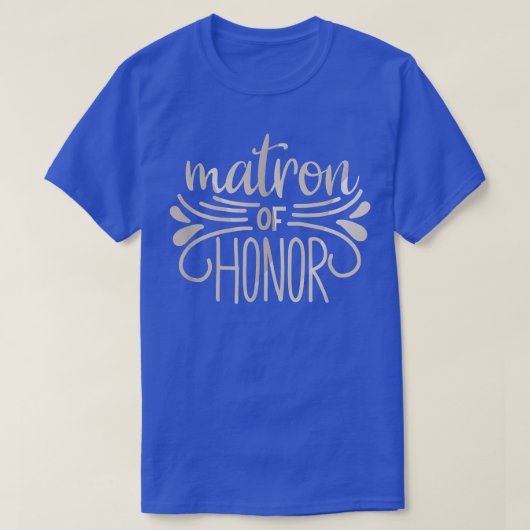 Matron of Honor Bride en Groom T - shirts Wedding (Design voorkant)