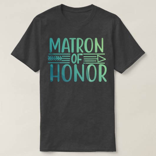Matron of Honor Bride Squad T - shirts Wedding Gif (Design voorkant)