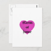 Matron of Honor Briefkaart (Voorkant / Achterkant)